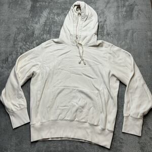 Todd Snyder Champion French Terry Cotton Pullover Hoodie Mens Large White